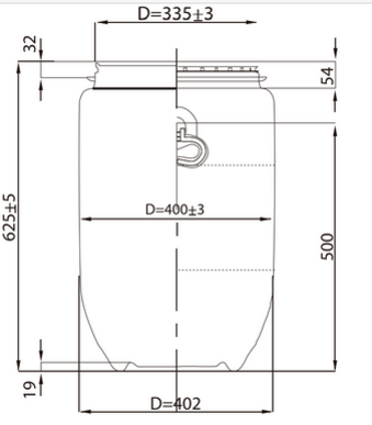 canecas plásticas de 200 litros