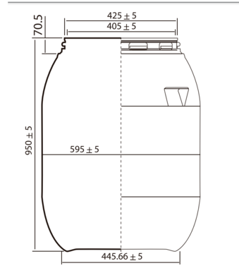 canecas plásticas de 200 litros